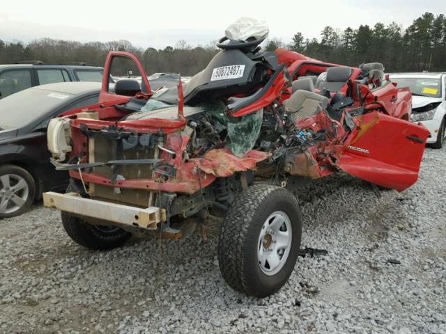 3TMJU62N57M045981 - 2007 TOYOTA TACOMA DOU RED photo 2