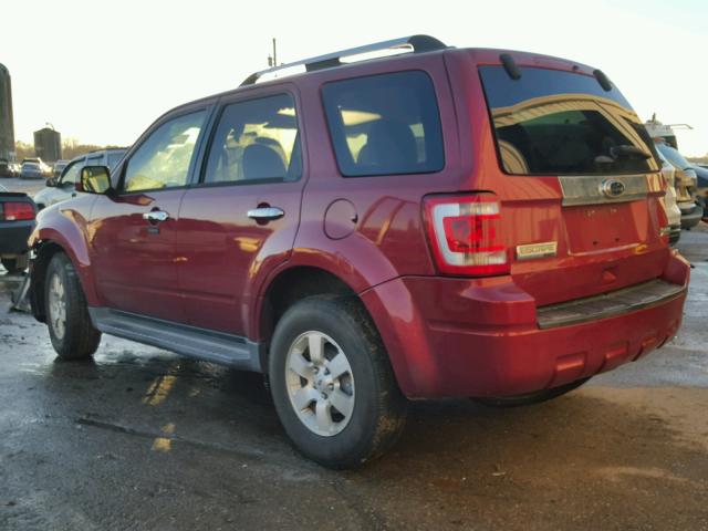 1FMCU0EG1CKC12966 - 2012 FORD ESCAPE LIM RED photo 3