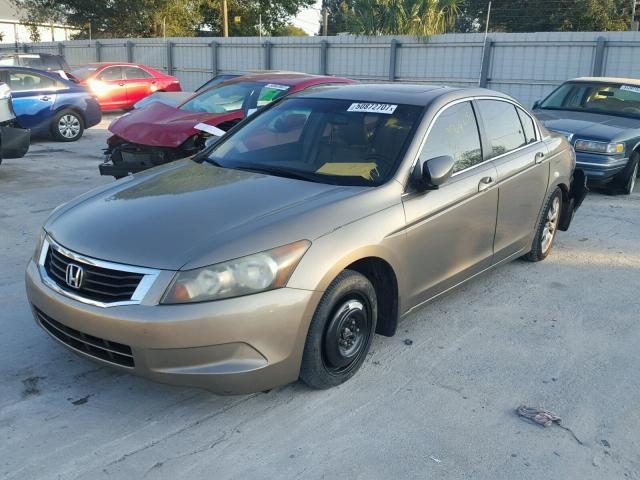 1HGCP26869A025575 - 2009 HONDA ACCORD EXL TAN photo 2