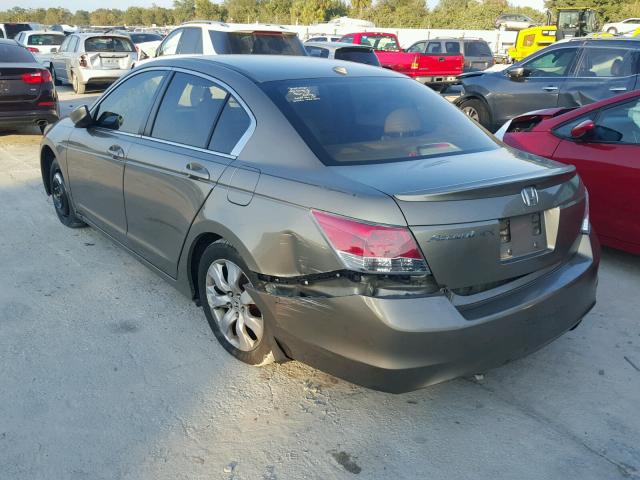 1HGCP26869A025575 - 2009 HONDA ACCORD EXL TAN photo 3