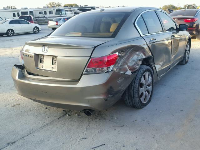 1HGCP26869A025575 - 2009 HONDA ACCORD EXL TAN photo 4