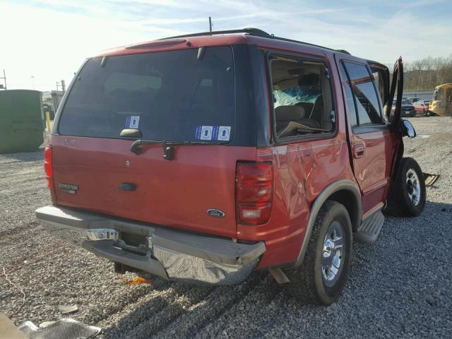 1FMRU1766YLA87999 - 2000 FORD EXPEDITION RED photo 4