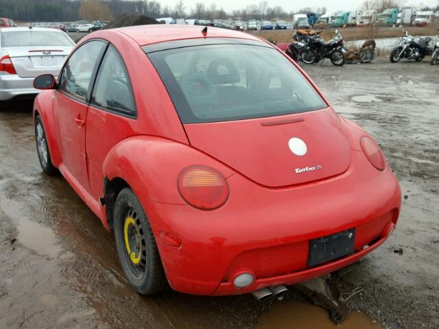 3VWFE21C82M431764 - 2002 VOLKSWAGEN NEW BEETLE RED photo 3