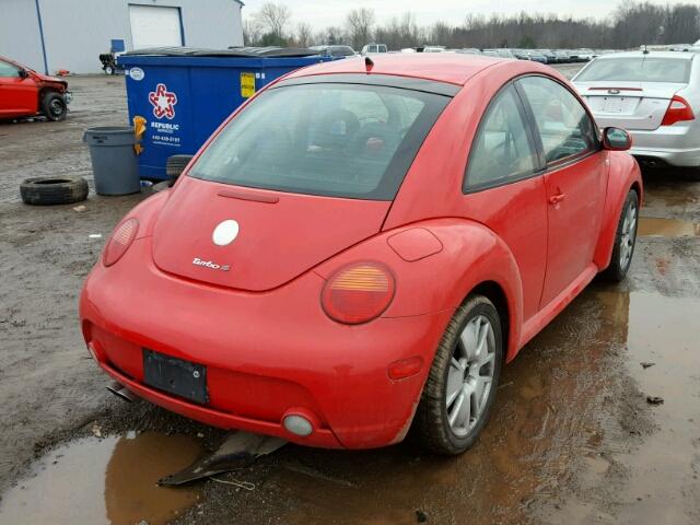 3VWFE21C82M431764 - 2002 VOLKSWAGEN NEW BEETLE RED photo 4