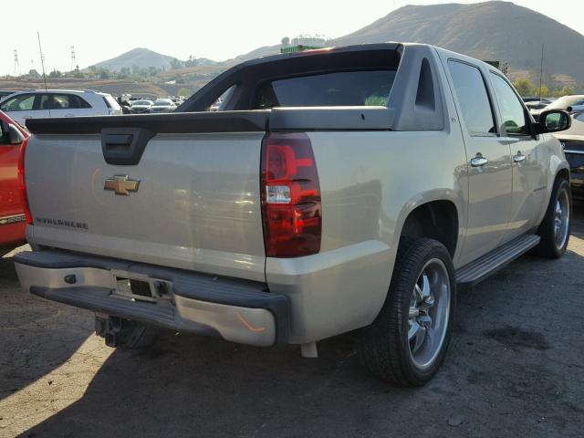 3GNEC12077G130953 - 2007 CHEVROLET AVALANCHE BEIGE photo 4