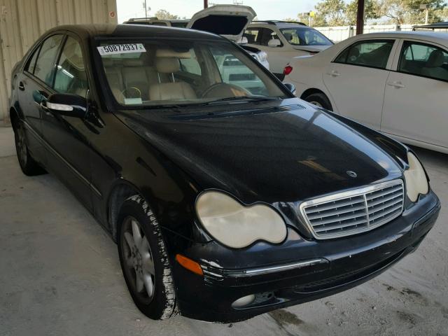 WDBRF61J03A473524 - 2003 MERCEDES-BENZ C 240 BLACK photo 1