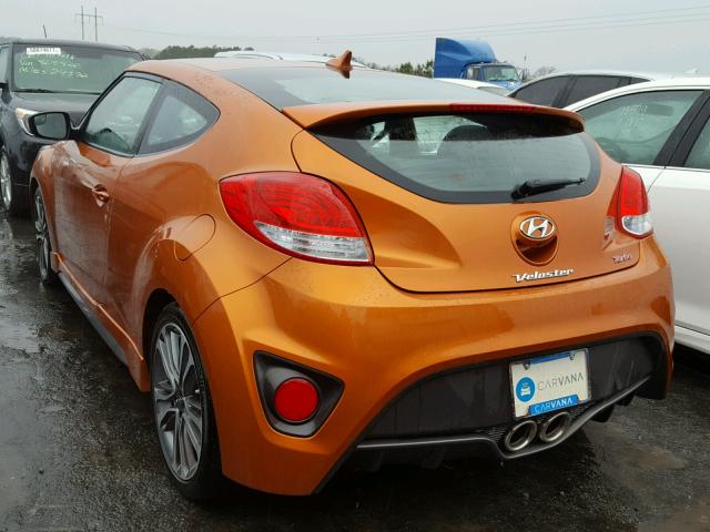 KMHTC6AE2GU302552 - 2016 HYUNDAI VELOSTER T ORANGE photo 3