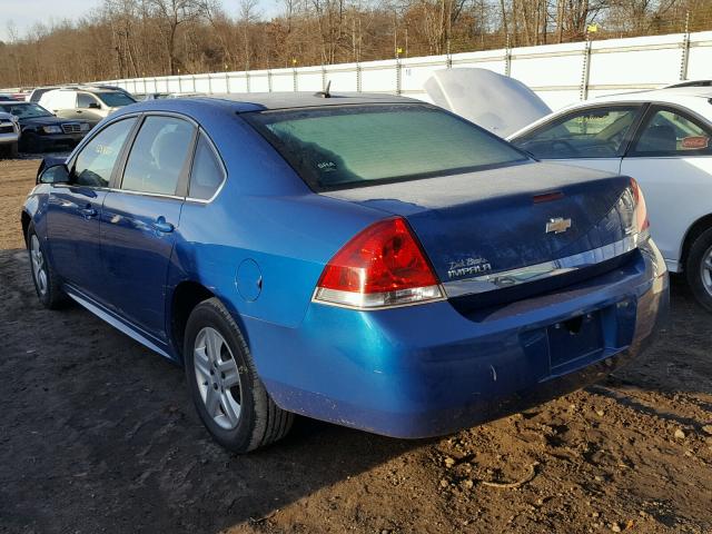 2G1WA5EK8A1112283 - 2010 CHEVROLET IMPALA LS BLUE photo 3