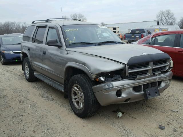 1B4HS28N71F564748 - 2001 DODGE DURANGO GRAY photo 1