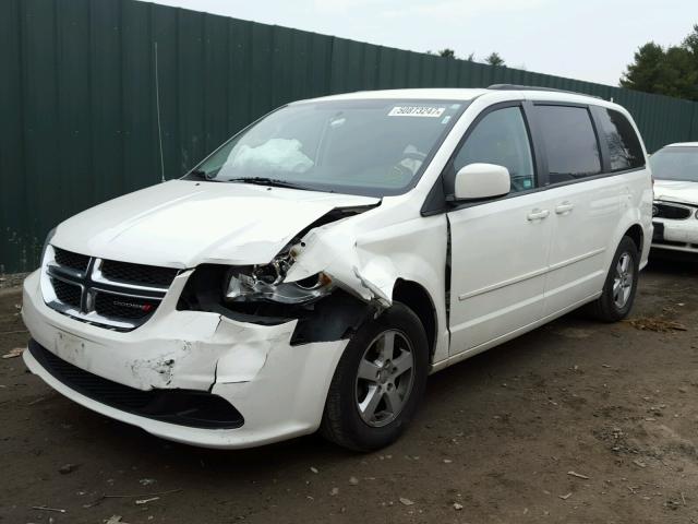 2C4RDGCG4DR549953 - 2013 DODGE GRAND CARA WHITE photo 2