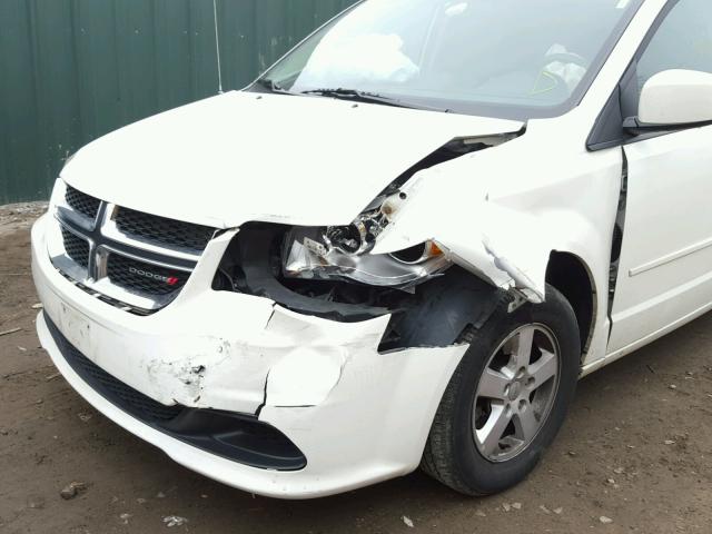 2C4RDGCG4DR549953 - 2013 DODGE GRAND CARA WHITE photo 9