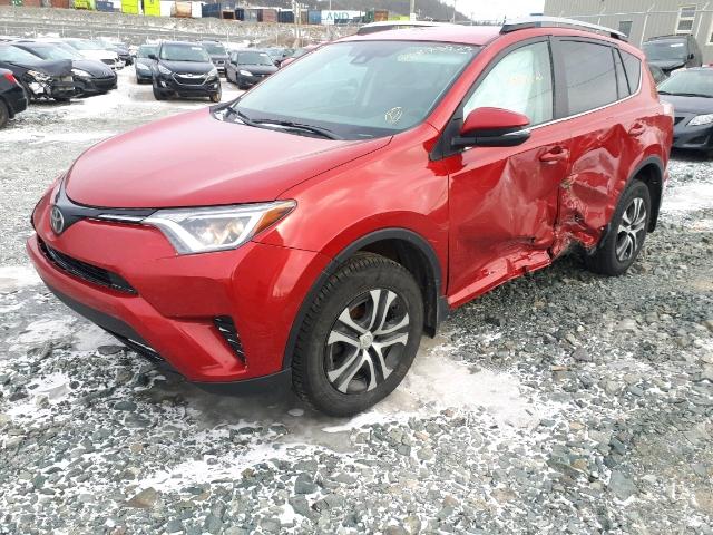 2T3BFREV6HW542534 - 2017 TOYOTA RAV4 LE RED photo 2