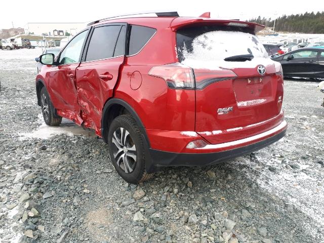 2T3BFREV6HW542534 - 2017 TOYOTA RAV4 LE Qırmızı foto 3