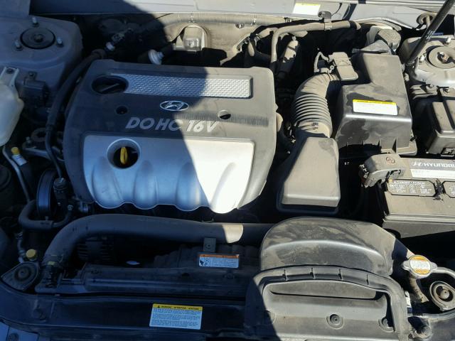 5NPET46C67H243492 - 2007 HYUNDAI SONATA GLS CHARCOAL photo 7