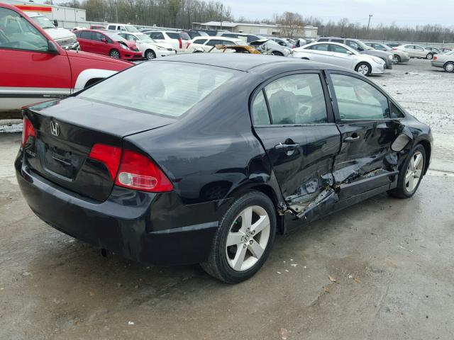 2HGFA16898H329623 - 2008 HONDA CIVIC EX BLACK photo 4