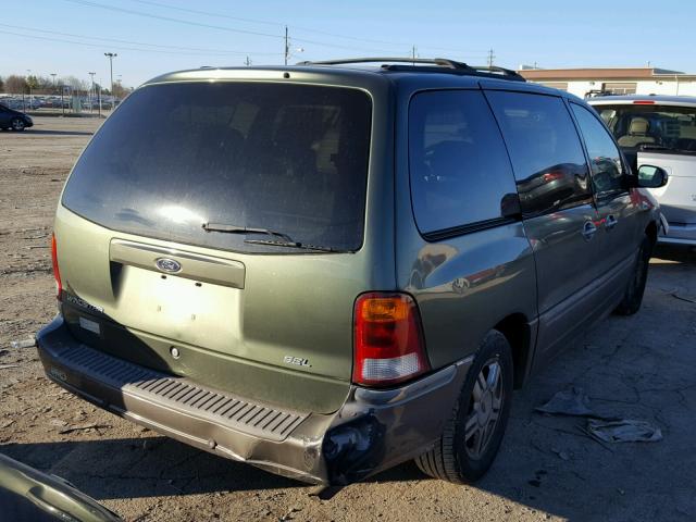 2FMZA53422BA16679 - 2002 FORD WINDSTAR S GREEN photo 4