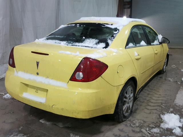 1G2ZG528154165269 - 2005 PONTIAC G6 YELLOW photo 4