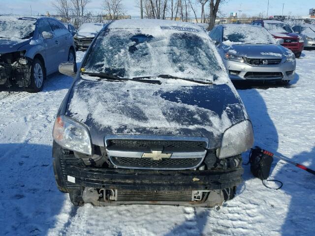 KL1TG55677B185821 - 2007 CHEVROLET AVEO LT GRAY photo 9