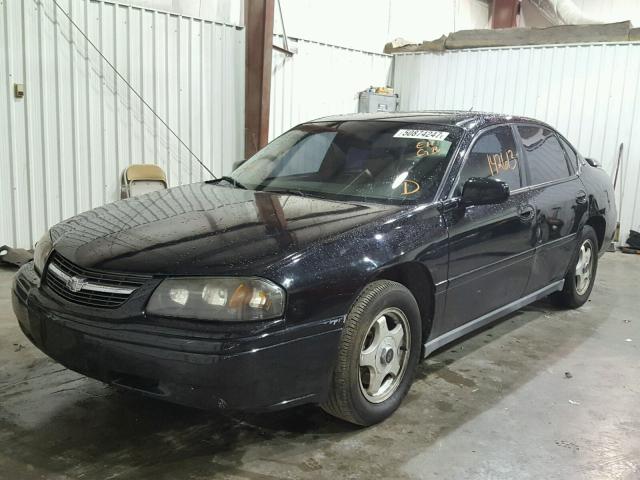 2G1WF52E559306308 - 2005 CHEVROLET IMPALA BLACK photo 2