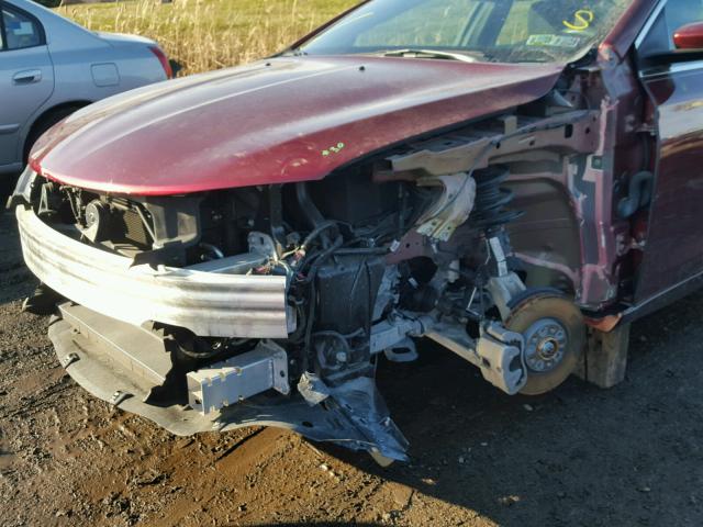 1C3CCCAB3FN586750 - 2015 CHRYSLER 200 LIMITE MAROON photo 9