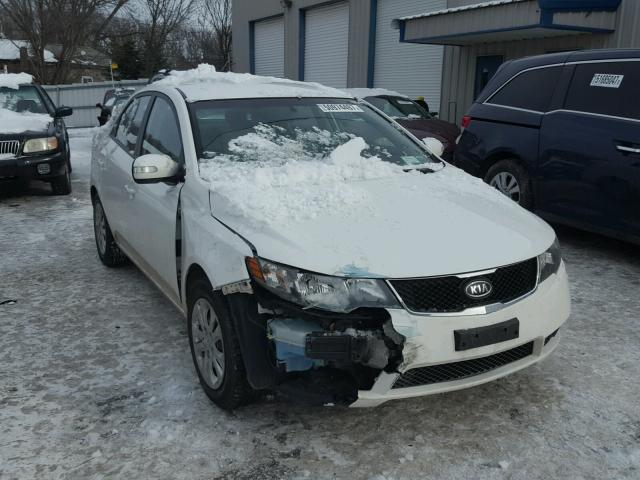 KNAFU4A26A5227586 - 2010 KIA FORTE EX WHITE photo 1