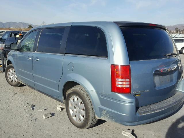 2A8HR44E69R526926 - 2009 CHRYSLER TOWN & COU BLUE photo 3