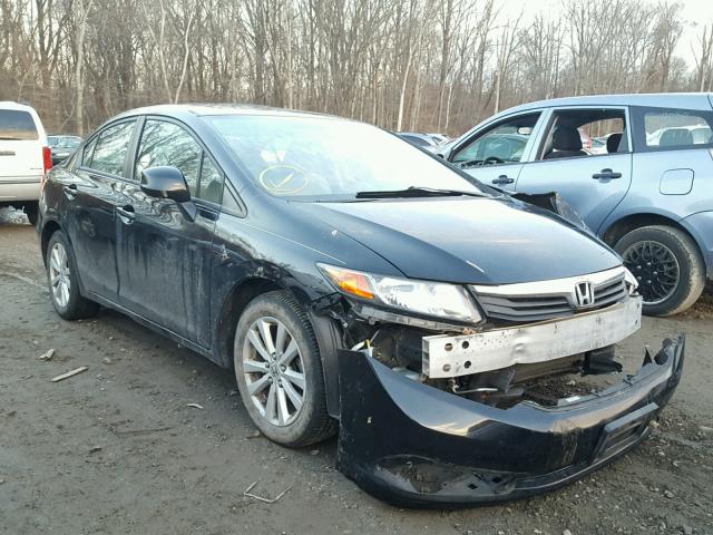 2HGFB2F94CH569456 - 2012 HONDA CIVIC EXL BLACK photo 1