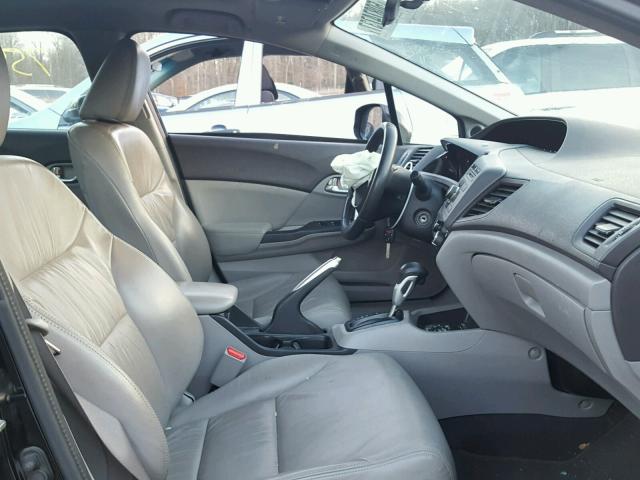 2HGFB2F94CH569456 - 2012 HONDA CIVIC EXL Czarny zdjęcie 5