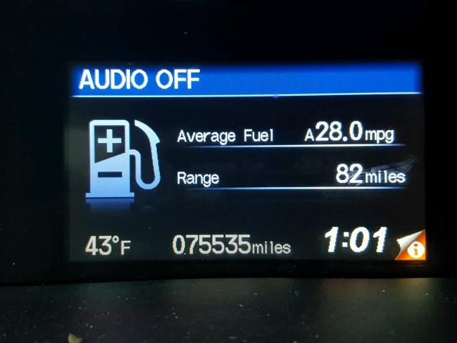 2HGFB2F94CH569456 - 2012 HONDA CIVIC EXL Czarny zdjęcie 8