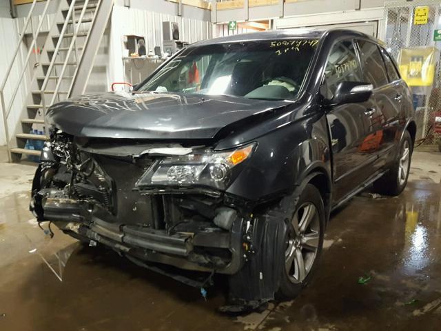 2HNYD2H35DH517405 - 2013 ACURA MDX TECHNO GRAY photo 2