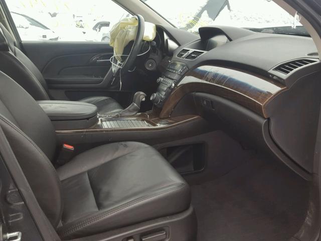 2HNYD2H35DH517405 - 2013 ACURA MDX TECHNO GRAY photo 5
