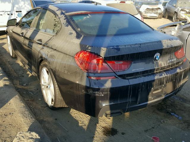 WBA6B2C50FGB99767 - 2015 BMW 650 I შავი ფოტო 3