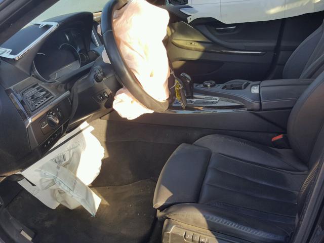 WBA6B2C50FGB99767 - 2015 BMW 650 I შავი ფოტო 5