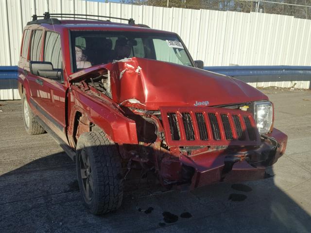 1J8HG48K46C245668 - 2006 JEEP COMMANDER MAROON photo 1