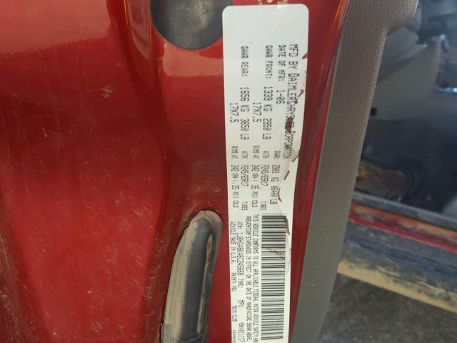 1J8HG48K46C245668 - 2006 JEEP COMMANDER MAROON photo 10