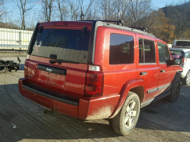 1J8HG48K46C245668 - 2006 JEEP COMMANDER MAROON photo 4