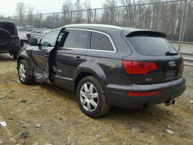 WA1BY74L87D057378 - 2007 AUDI Q7 3.6 QUA GRAY photo 3