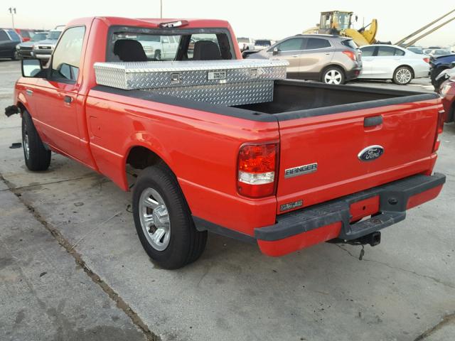 1FTYR10U56PA50149 - 2006 FORD RANGER RED photo 3
