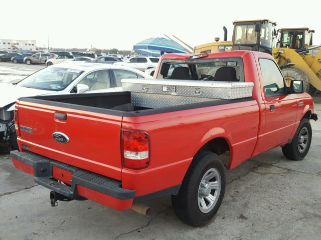 1FTYR10U56PA50149 - 2006 FORD RANGER RED photo 4