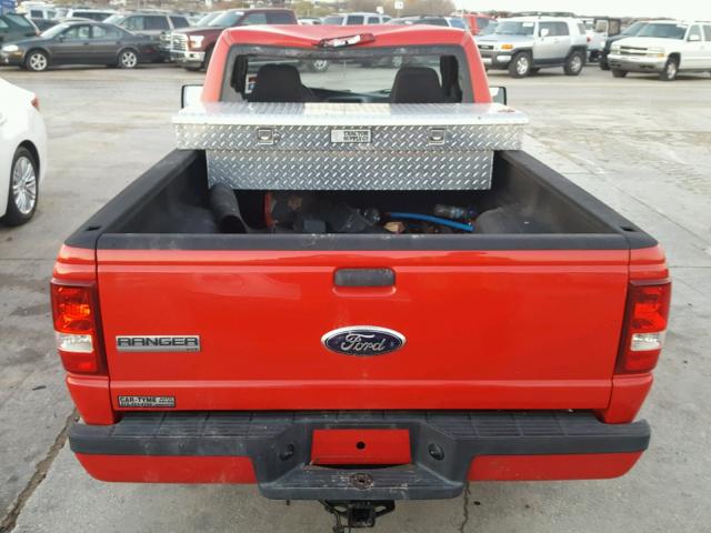 1FTYR10U56PA50149 - 2006 FORD RANGER RED photo 6