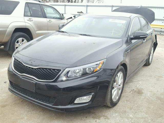 5XXGN4A75FG450981 - 2015 KIA OPTIMA EX BLACK photo 2