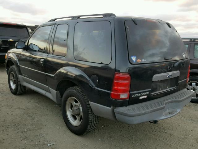 1FMYU60E12UB64399 - 2002 FORD EXPLORER S BLACK photo 3