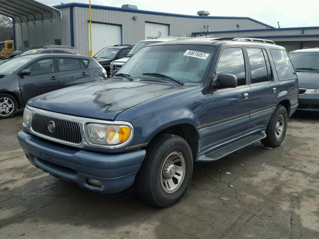 4M2ZU55PXWUJ41281 - 1998 MERCURY MOUNTAINEE BLUE photo 2