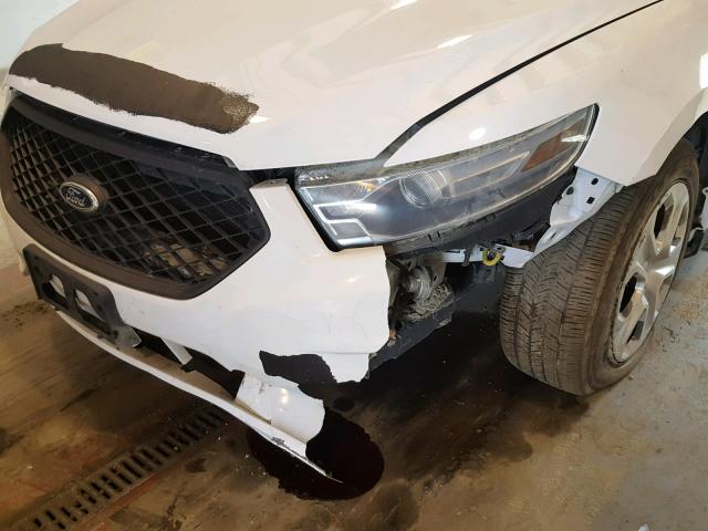 1FAHP2L86DG175917 - 2013 FORD TAURUS POL WHITE photo 9