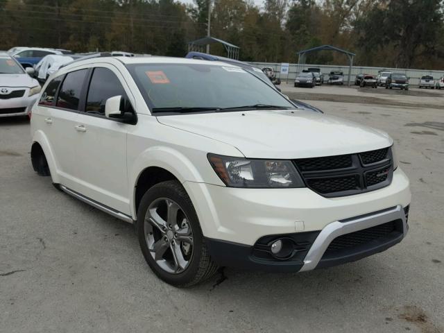 3C4PDCGG8FT698070 - 2015 DODGE JOURNEY CR WHITE photo 1