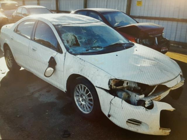 1C3EL46X94N381563 - 2004 CHRYSLER SEBRING LX WHITE photo 1