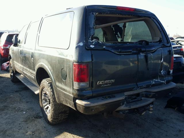 1FMSU43PX3EB95301 - 2003 FORD EXCURSION GREEN photo 3