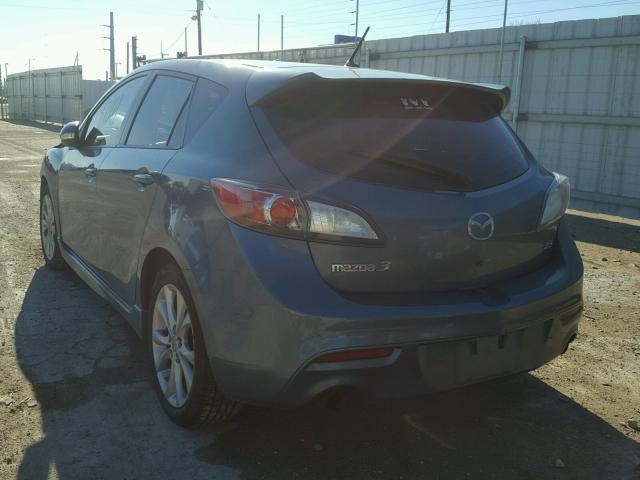 JM1BL1H5XA1191654 - 2010 MAZDA 3 S BLUE photo 3