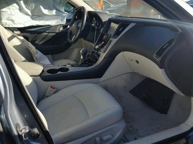 JN1BV7AR2FM398915 - 2015 INFINITI Q50 BASE BLUE photo 5