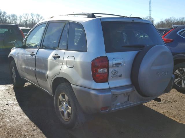 JTEHD20V156023284 - 2005 TOYOTA RAV4 SILVER photo 3